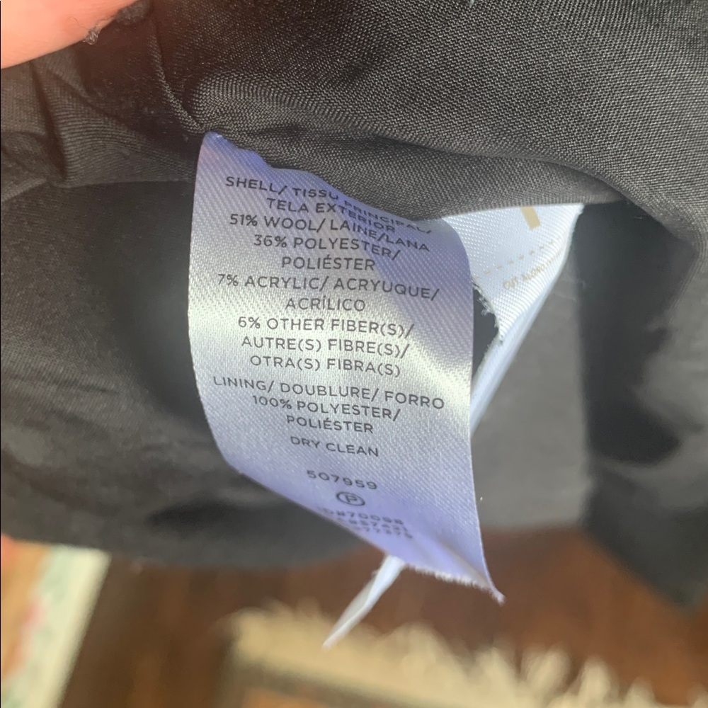 Ann Taylor Shawl Collar Wrap Wool Coat - Picture 5 of 5